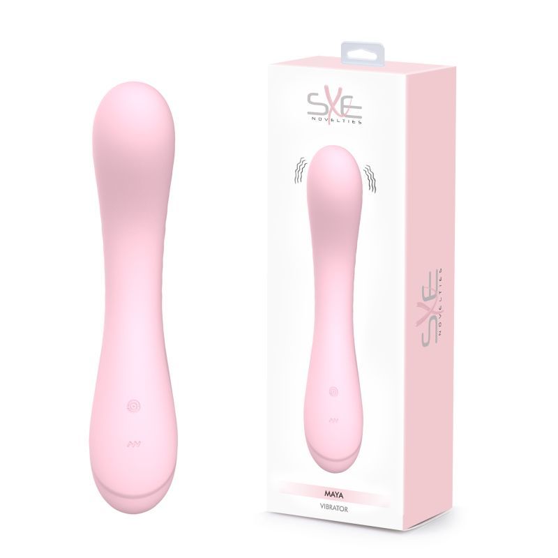 Maya Curve Silicon Vibrator Pink