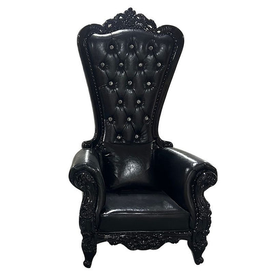 Domina Throne Chair Black Frame Black Cushion