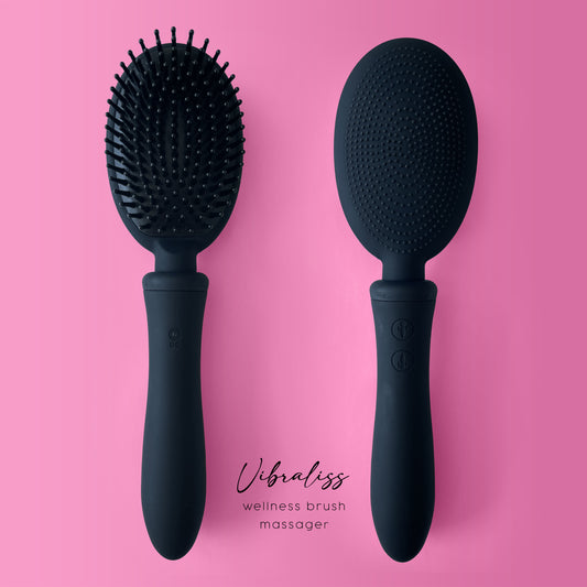 VIBRALISS Vibrating Hairbrush Vibraliss Black