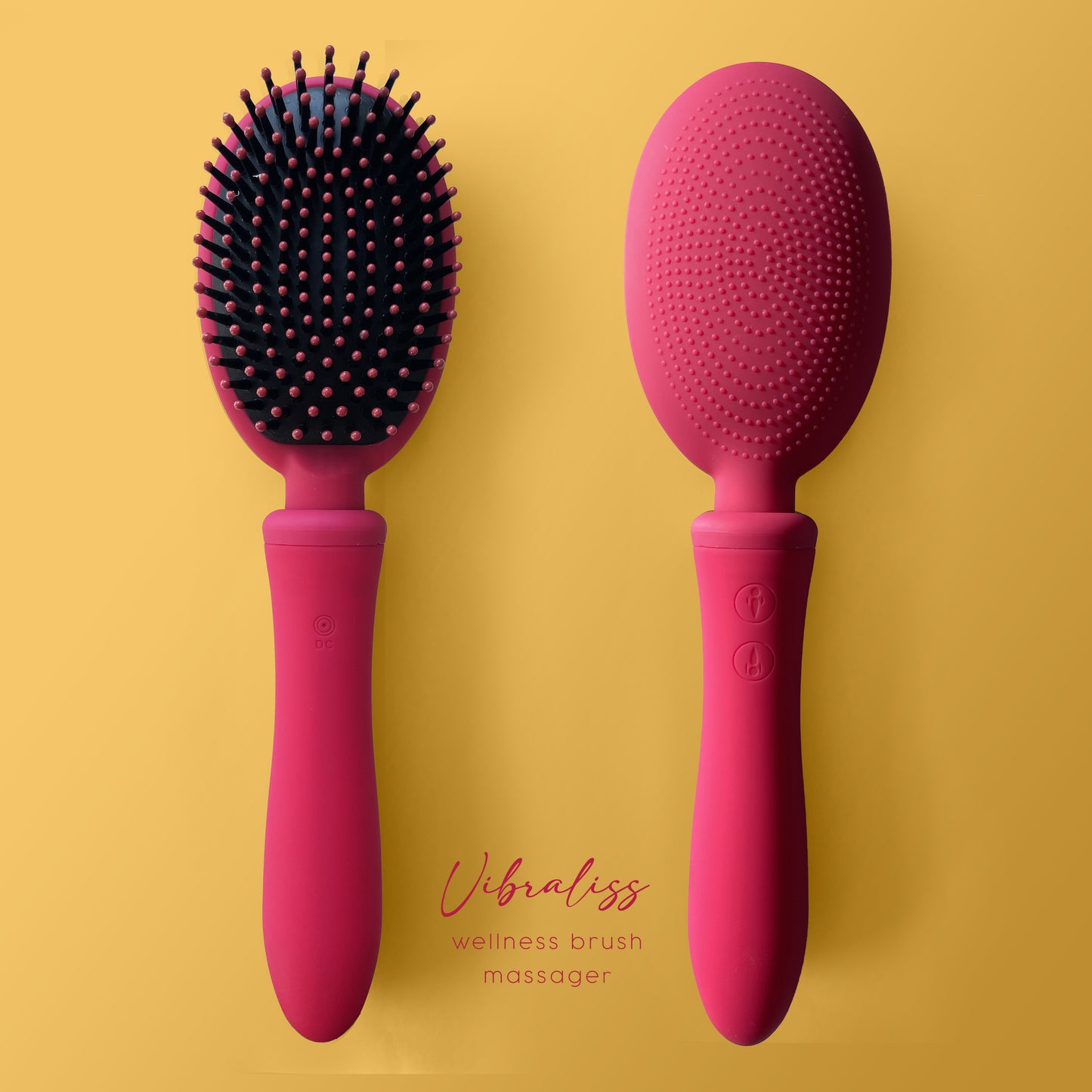 VIBRALISS Vibrating Hairbrush Vibraliss Pink