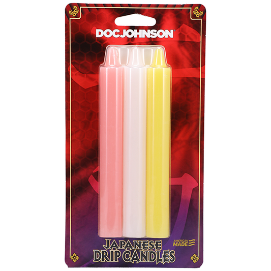 Japanese Drip Candles - 3 Pack Multi-Colored