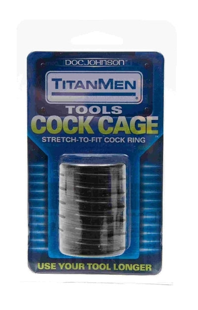 TitanMen Tools - Cock Cage Black