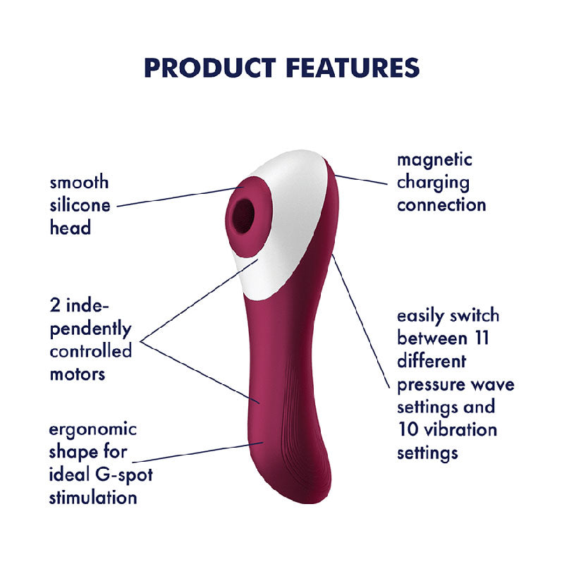 Satisfyer Dual Crush -  Air Pulse Stimulator with Vibration