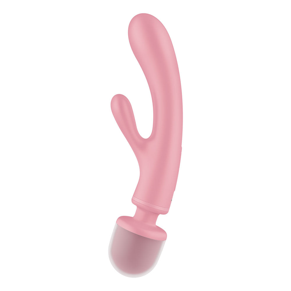 Satisfyer Triple Lover -  USB Rechargeable Rabbit Vibrator and Massage Wand
