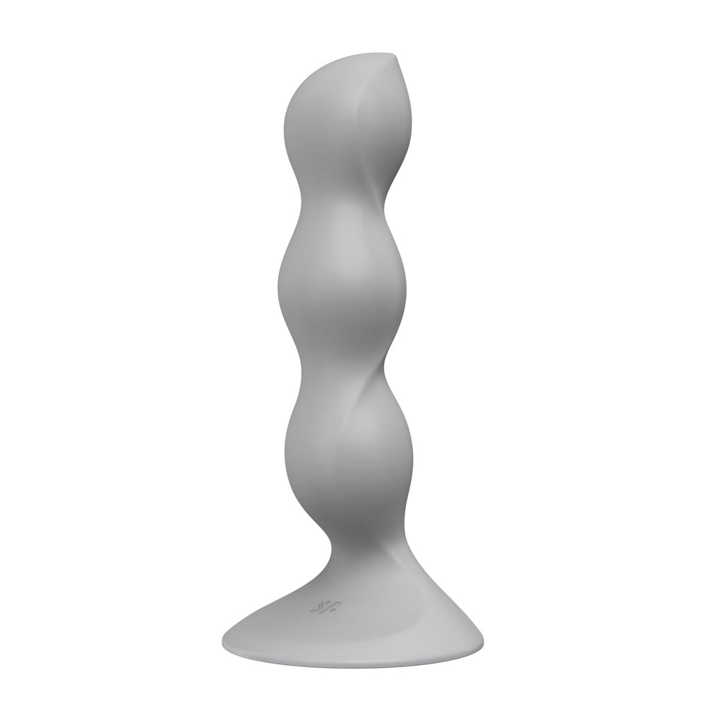Satisfyer Triple Ball-R - Grey - Grey Beaded Anal Plug