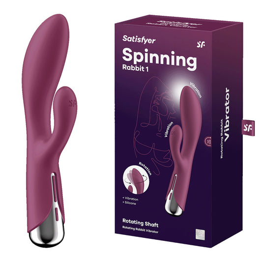 Satisfyer Spinning Rabbit 1 -  -  20 cm USB Rechargeable Rotating Rabbit Vibrator