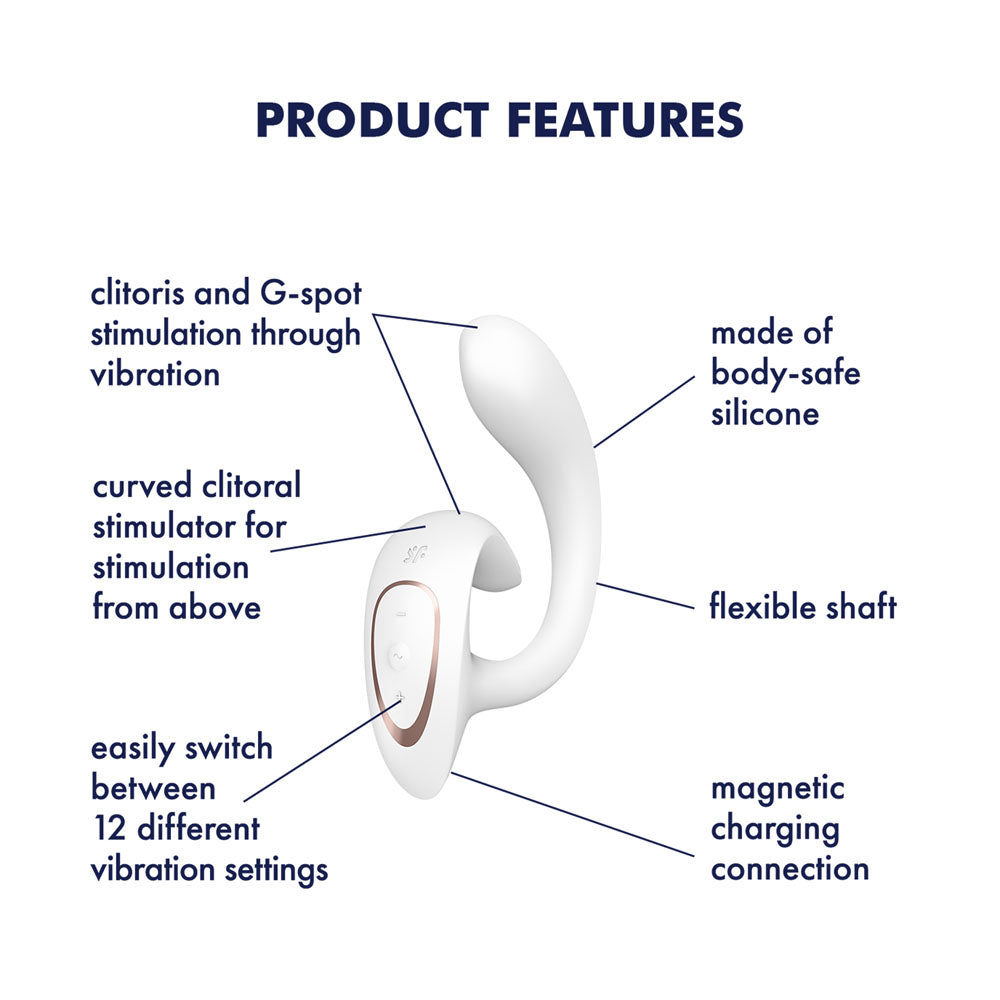 Satisfyer G For Goddess 1 -  -  USB Rechargeable Vibrator with Clit Stim