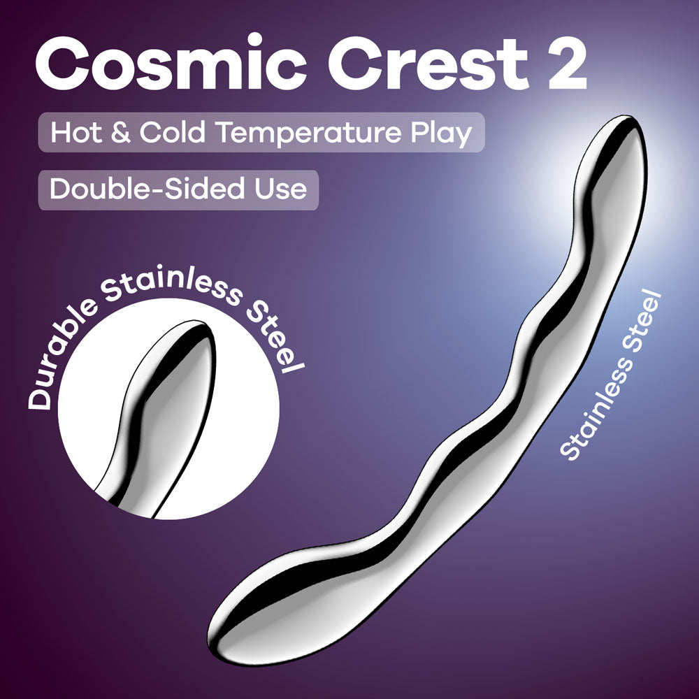Satisfyer Cosmic Crest 2 -  Steel 20.5 cm Dildo
