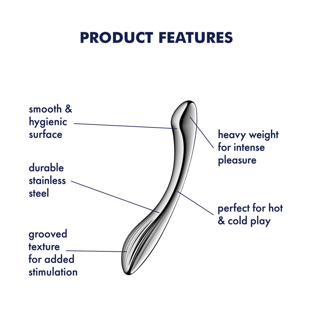 Satisfyer Pure Gravity 1 -  Steel 22 cm Dildo