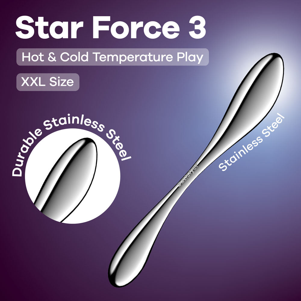Satisfyer Star Force 3 -  Steel 27 cm Dildo