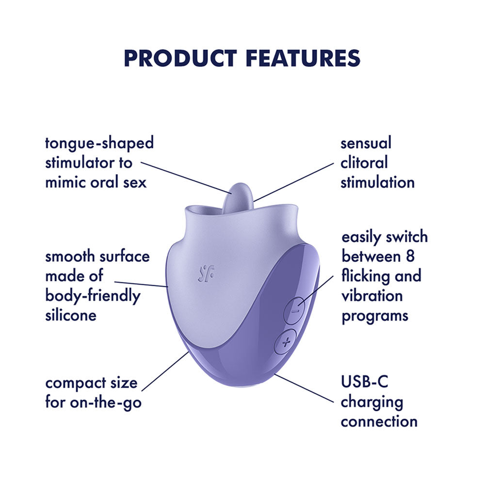 Satisfyer Tongue Dancer -  USB Rechargeable Flicking Stimulator