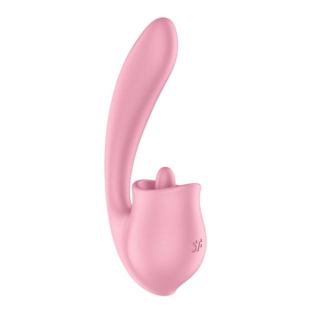 Satisfyer Tongue Genius -  USB Rechargeable Vibrator with Flicking Clit Stimulator