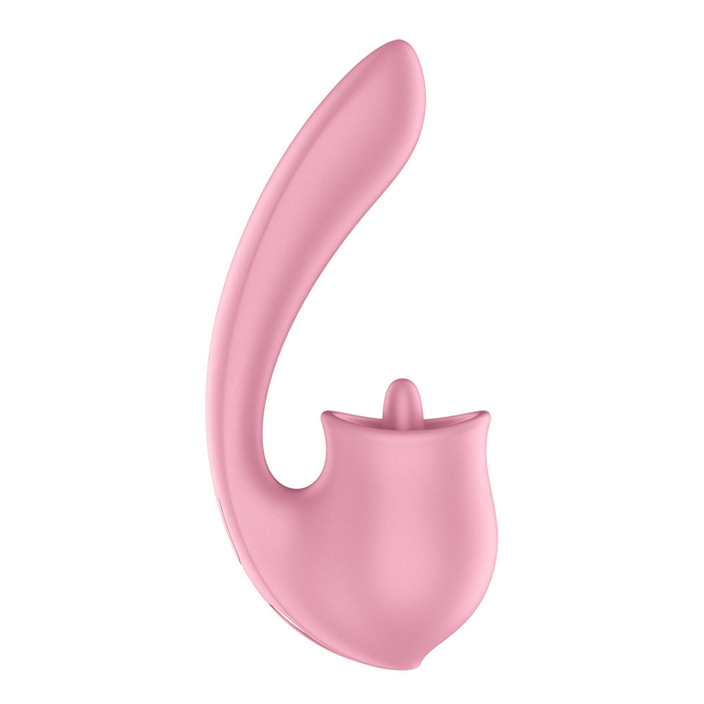 Satisfyer Tongue Genius -  USB Rechargeable Vibrator with Flicking Clit Stimulator