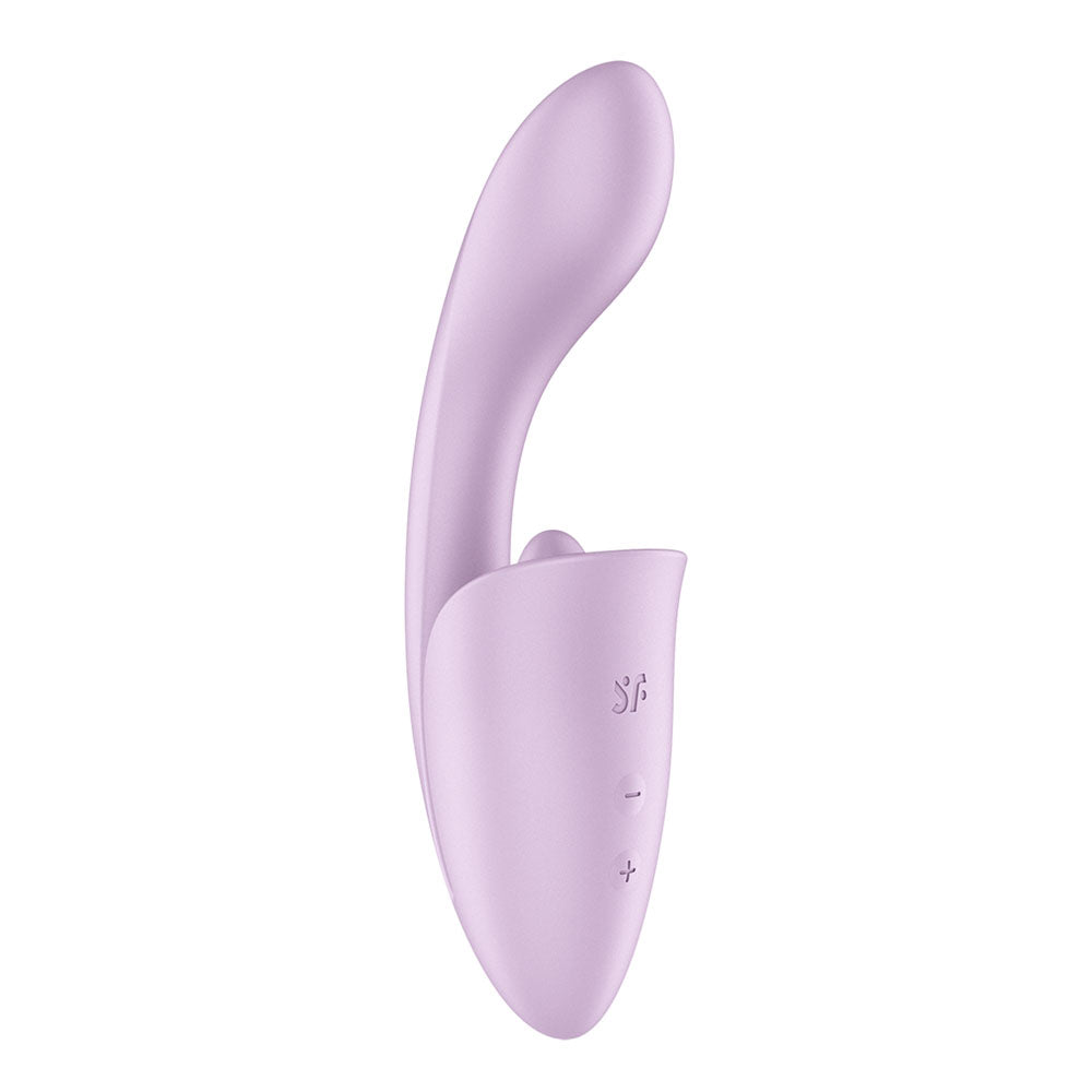 Satisfyer Tongue Expert - Violet 18 cm USB Rechargeable Vibrator with Flicking Clit Stimulator