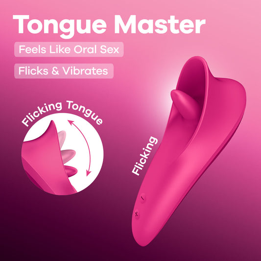 Satisfyer Tongue Master -  14.4 cm USB Rechargeable Flicking Clitoral Stimulator