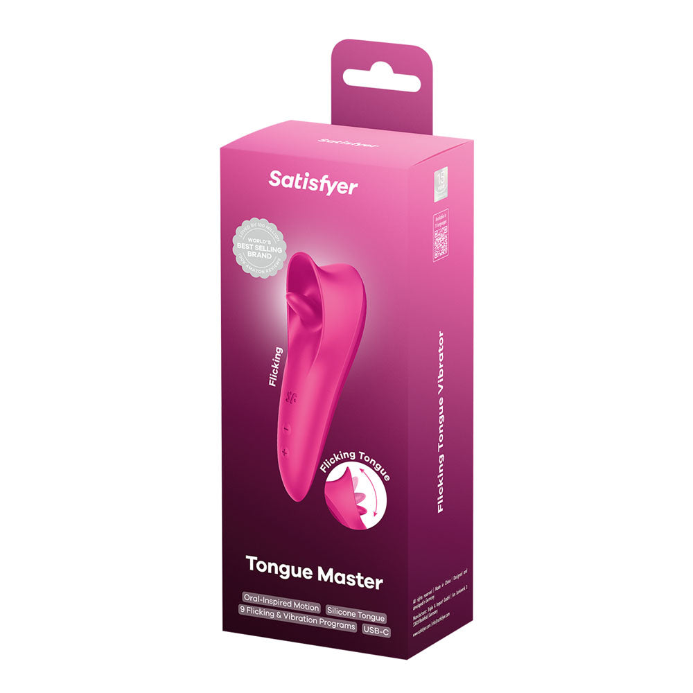 Satisfyer Tongue Master -  14.4 cm USB Rechargeable Flicking Clitoral Stimulator