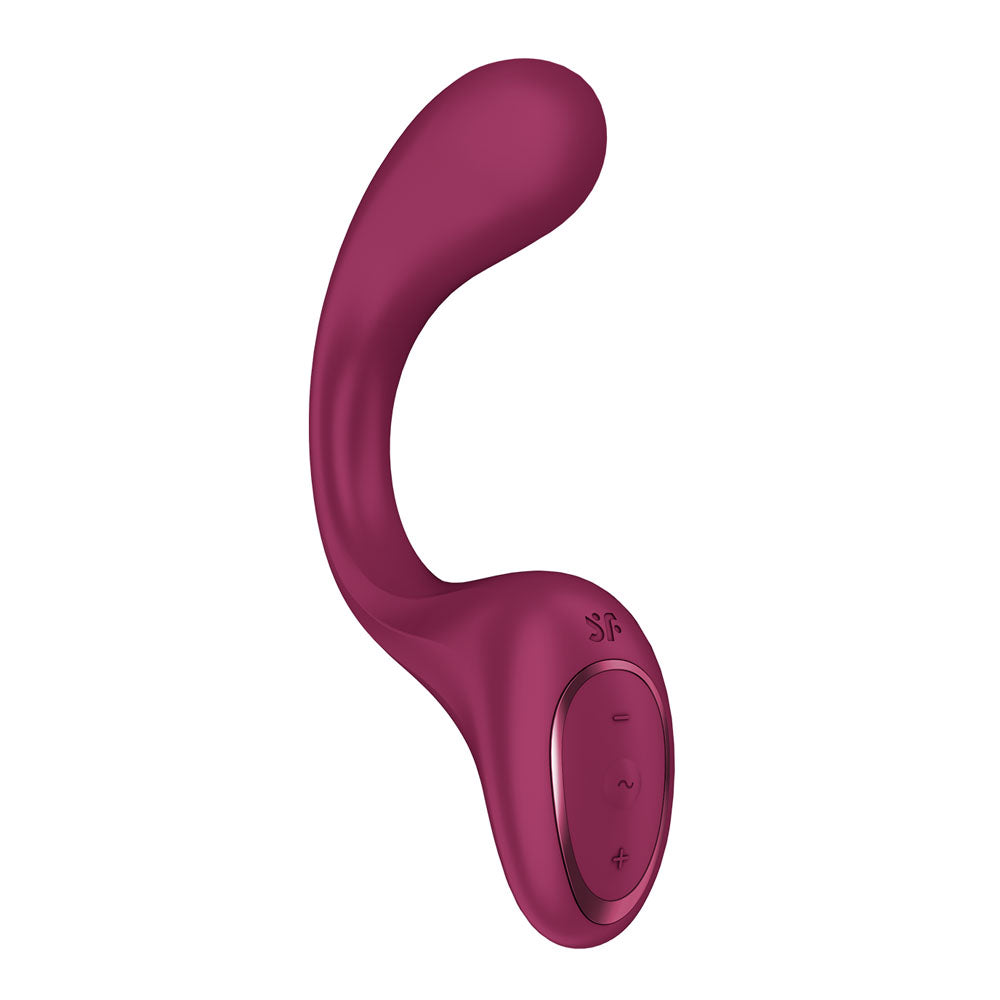 Satisfyer G For Goddess 2 - Wine  - Wine  18.8 cm USB Rechargeable Gspot Vibrator with Clit Stim