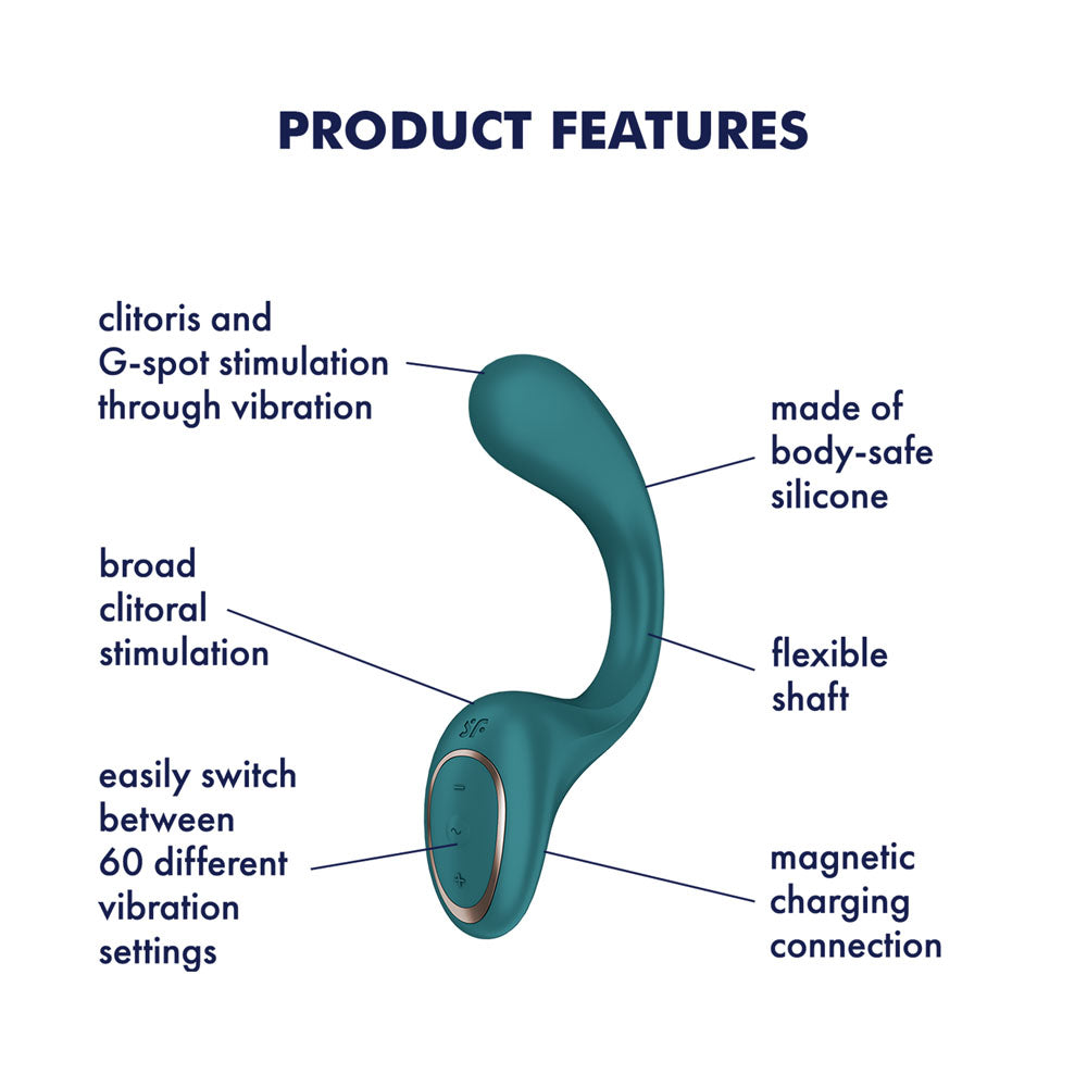 Satisfyer G For Goddess 2 - Bottle  - Bottle  18.8 cm USB Rechargeable Gspot Vibrator with Clit Stim