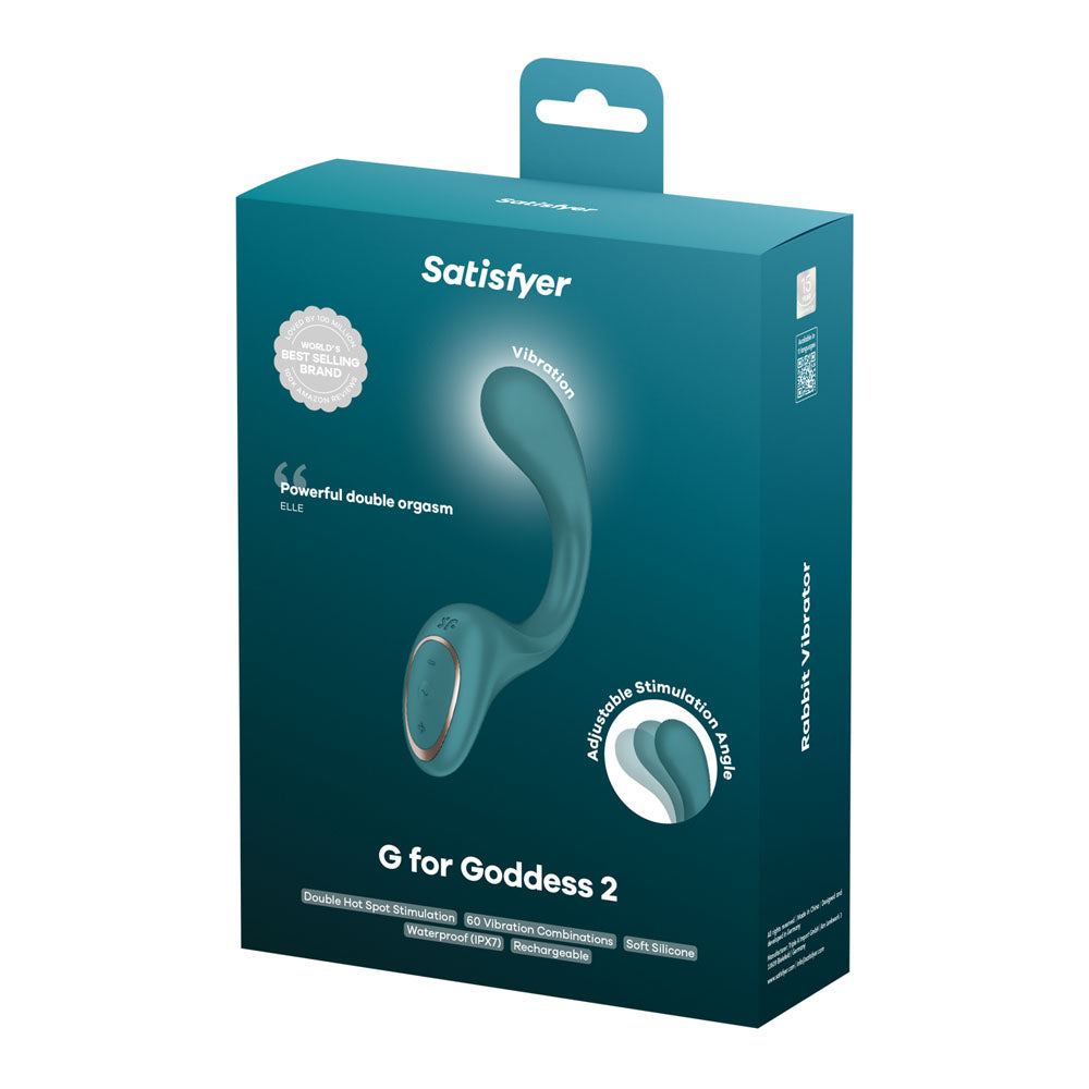 Satisfyer G For Goddess 2 - Bottle  - Bottle  18.8 cm USB Rechargeable Gspot Vibrator with Clit Stim