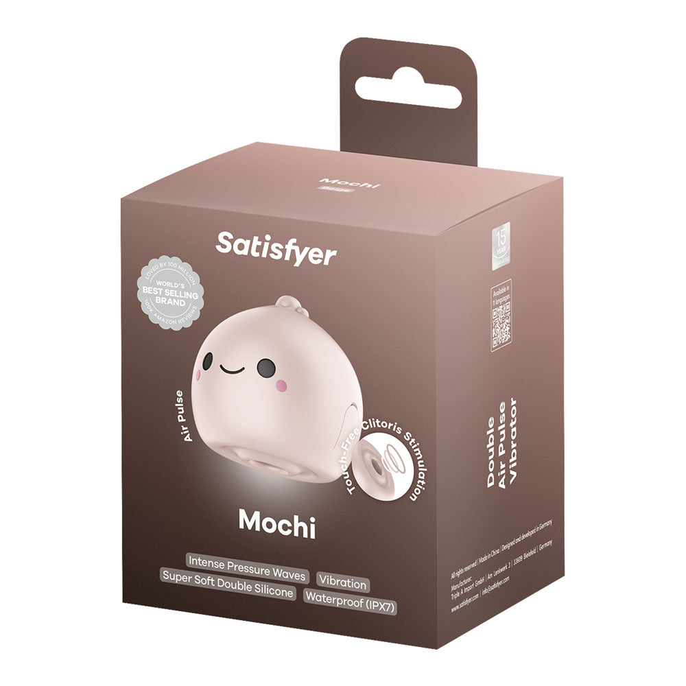 Satisfyer Mochi - Beige - Beige USB Rechargeable Air Pulse Stimulator