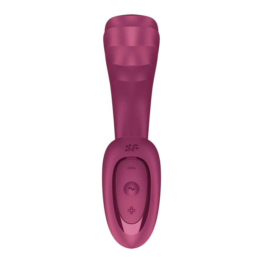 Satisfyer G For Goddess 3 - Wine  - Wine  16 cm USB-C Rechargeable Gspot Vibrator with Clit Stim