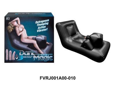 Dark Magic Inflatable Bed 3 Speed Vibrator Black