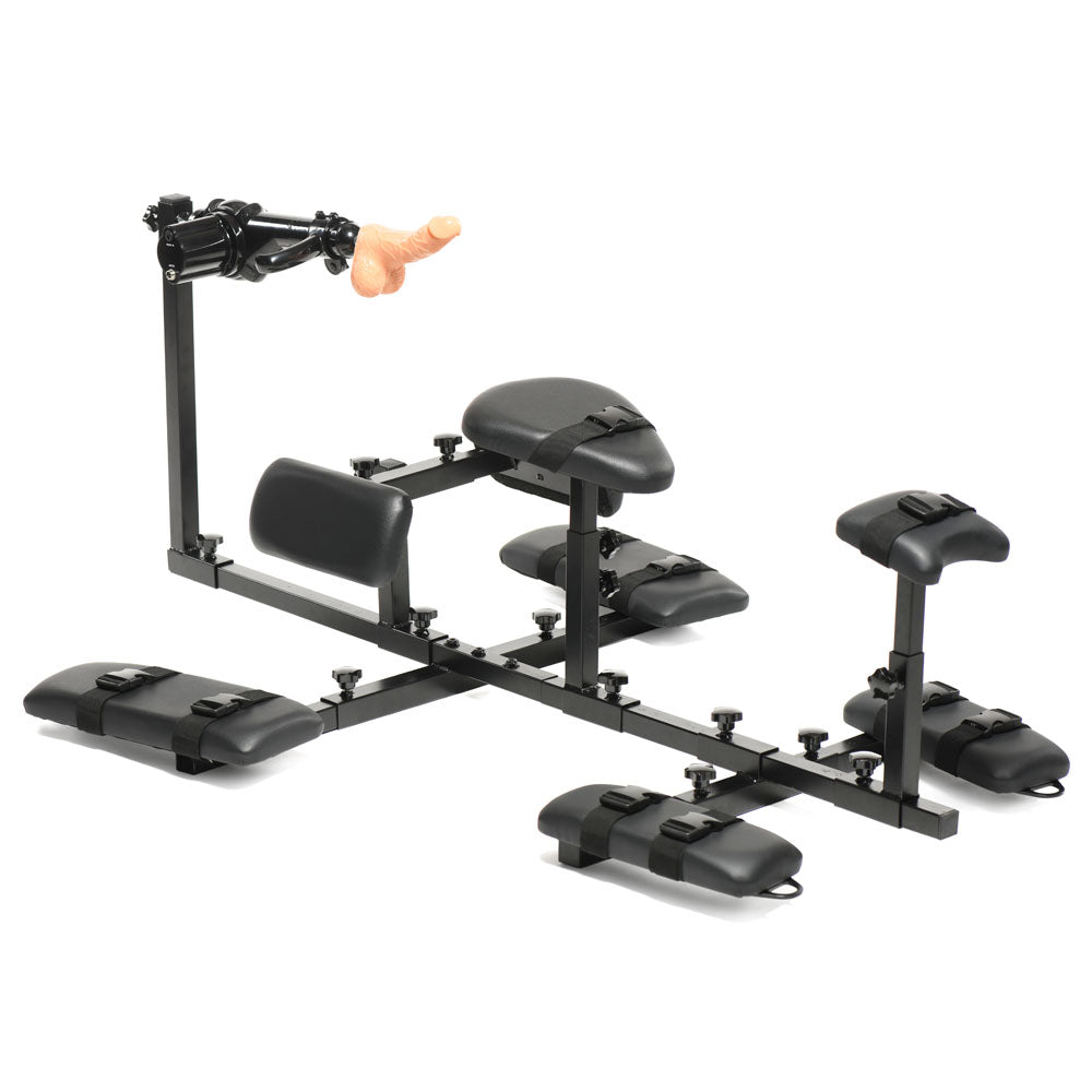 Master Series Subversion - Deluxe Stockade with Mains Powered Sex Machine