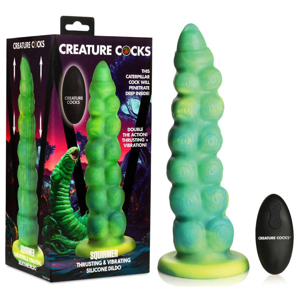 Creature Cocks Squirmer -  22.3 cm USB Rechargeable Thrusting Fantasy Dildo