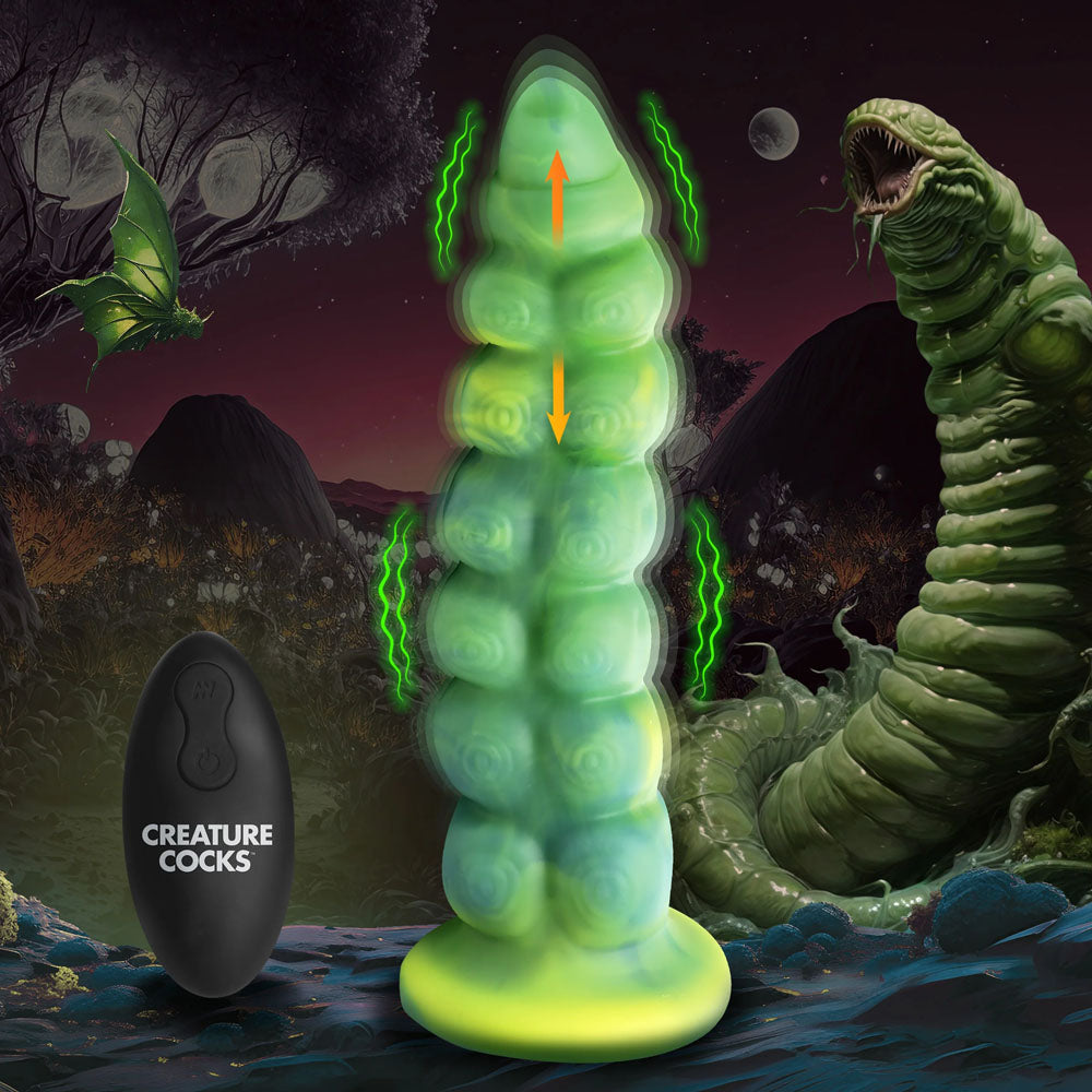Creature Cocks Squirmer -  22.3 cm USB Rechargeable Thrusting Fantasy Dildo