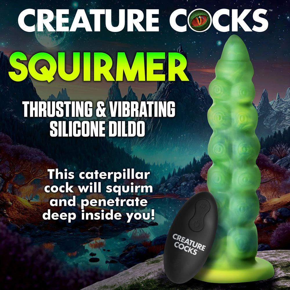 Creature Cocks Squirmer -  22.3 cm USB Rechargeable Thrusting Fantasy Dildo