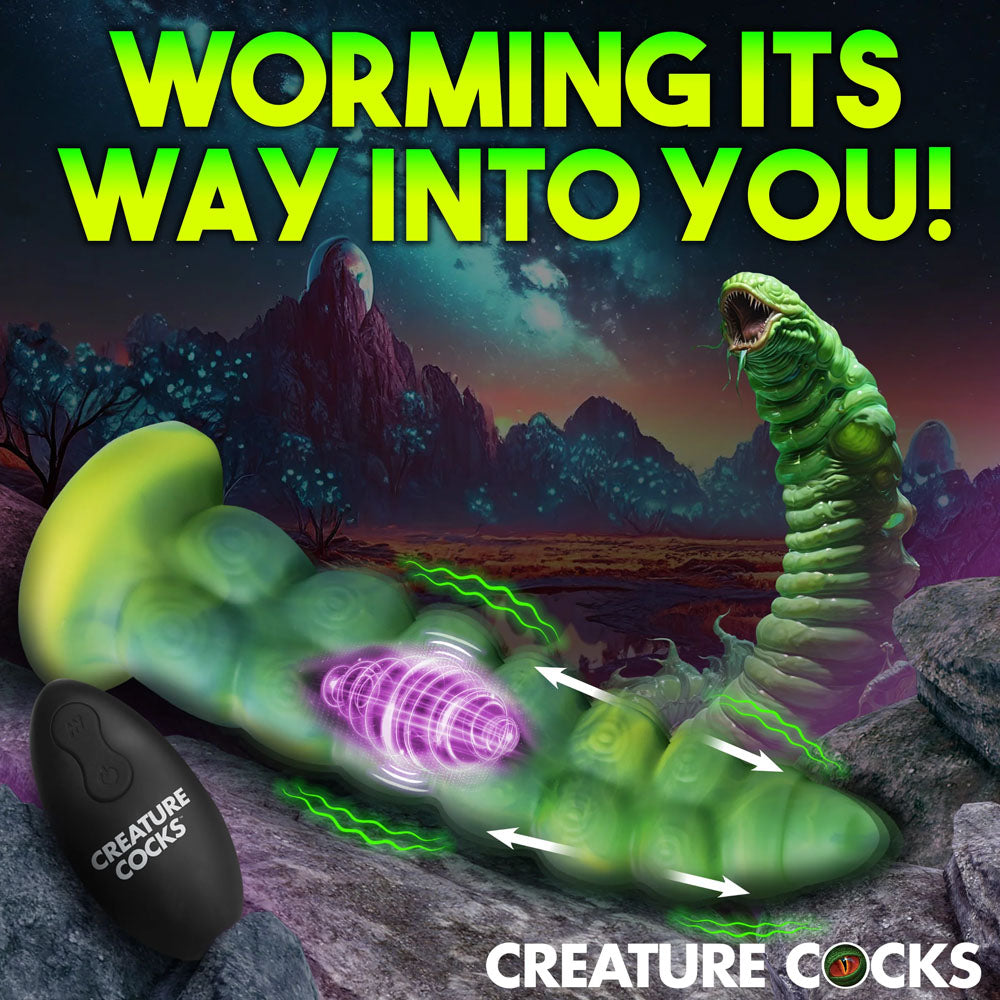 Creature Cocks Squirmer -  22.3 cm USB Rechargeable Thrusting Fantasy Dildo