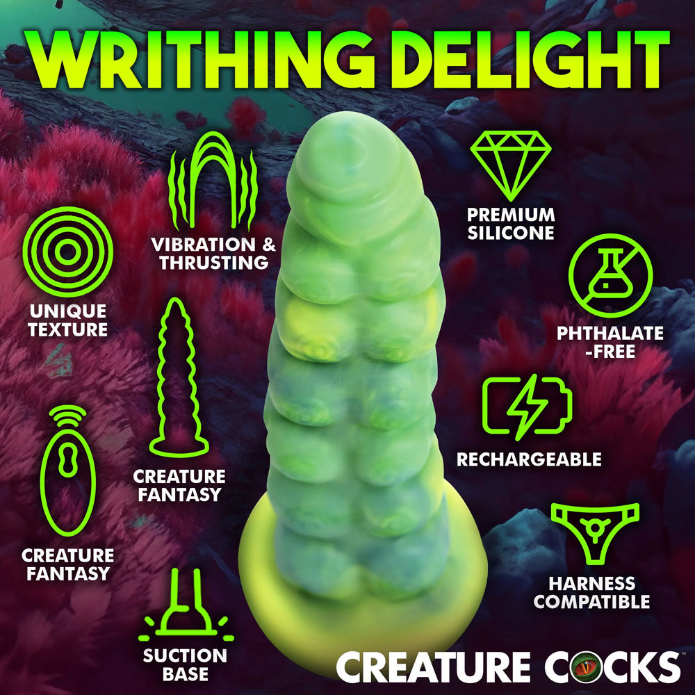 Creature Cocks Squirmer -  22.3 cm USB Rechargeable Thrusting Fantasy Dildo
