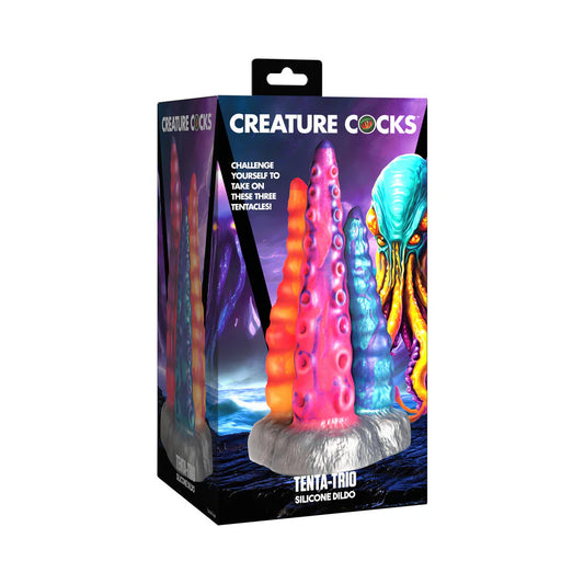 Creature Cocks Tenta-Trio Silicone Dildo