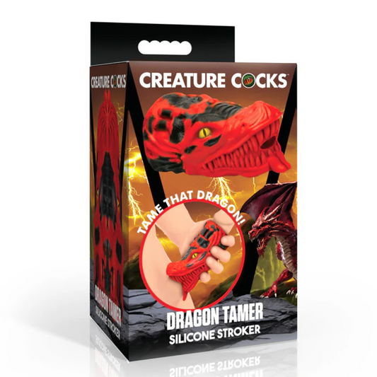 Creature Cocks Dragon Tamer Silicone Stroker - Red