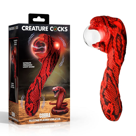 Creature Cocks Cobra -  18.5 cm USB Rechargeable Fantasy Vibrator with Plasma Ball