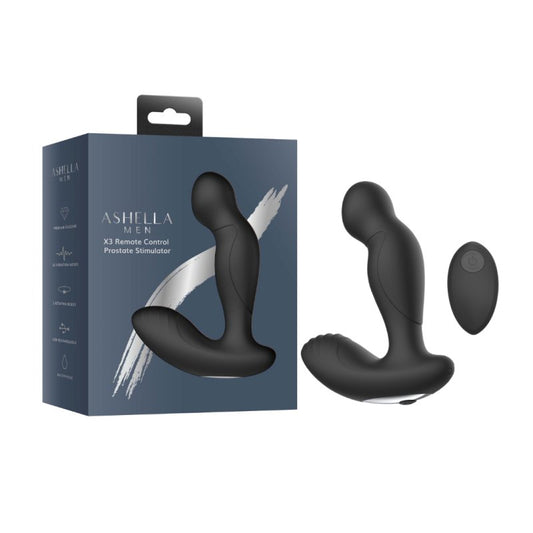 Ashella Men X3 Remote Control Prostate Stimulator