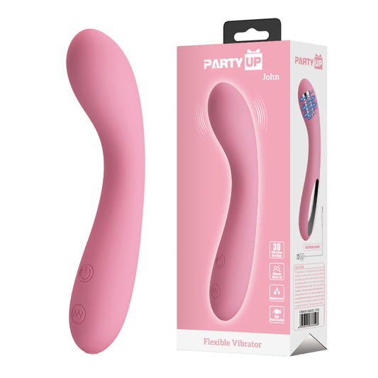 Party Up JOHN Flexible Vibe -  -  16 cm USB Rechargeable Vibrator