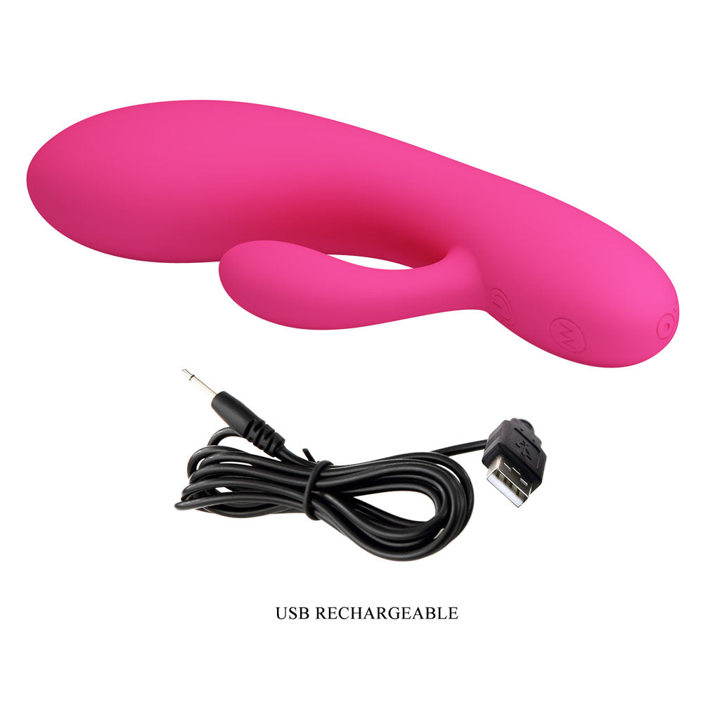 Party Up CLARE Flexible Vibe -  -  16.9 cm USB Rechargeable Rabbit Vibrator