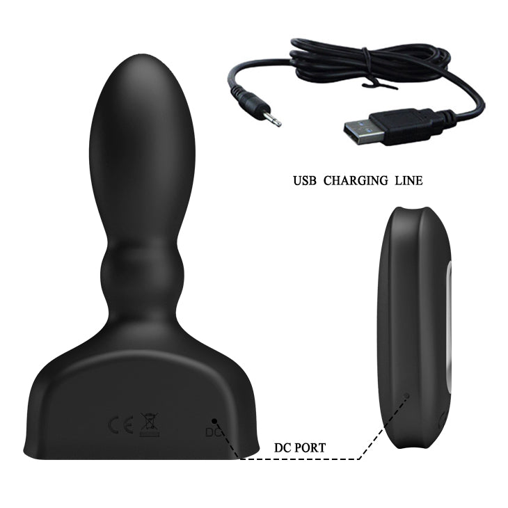 MR PLAY Inflatable Anal Plug -  USB Rechargeable Inflatable Anal Plug with Wireless Remote
