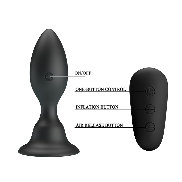 MR PLAY Vibrating Anal Plug -  10.8 cm USB Rechargeable Vibrating Butt Plug with Remote