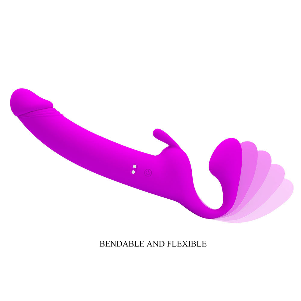 Party Up OLIVER Strapless Strap-On -  28.3 cm USB Rechargeable Strapless Strap-On