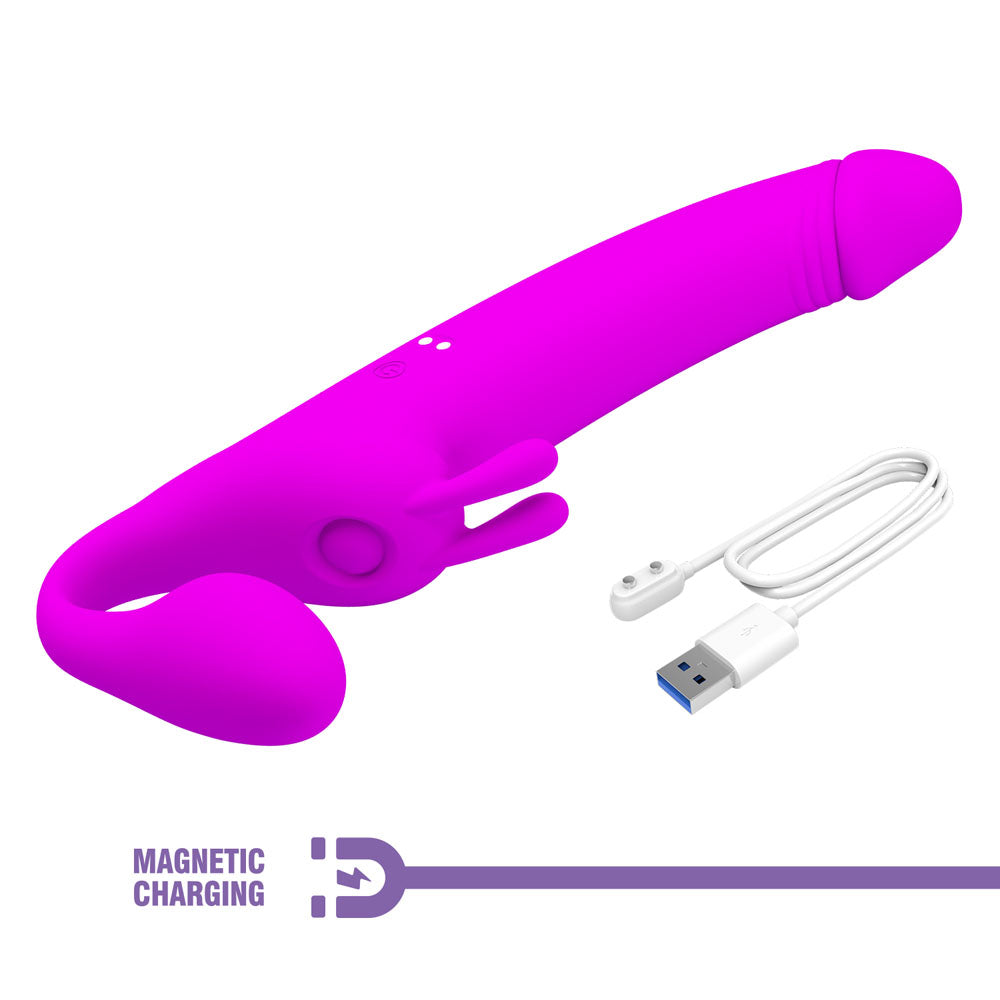Party Up OLIVER Strapless Strap-On -  28.3 cm USB Rechargeable Strapless Strap-On