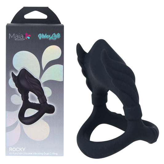 Maia ROCKY -  -  USB Rechargeable Vibrating Cock & Balls Ring Cock Ring