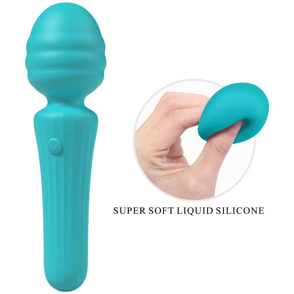 Party Up DUUNA - Teal - Teal 16.9 cm USB Rechargeable Massage Wand