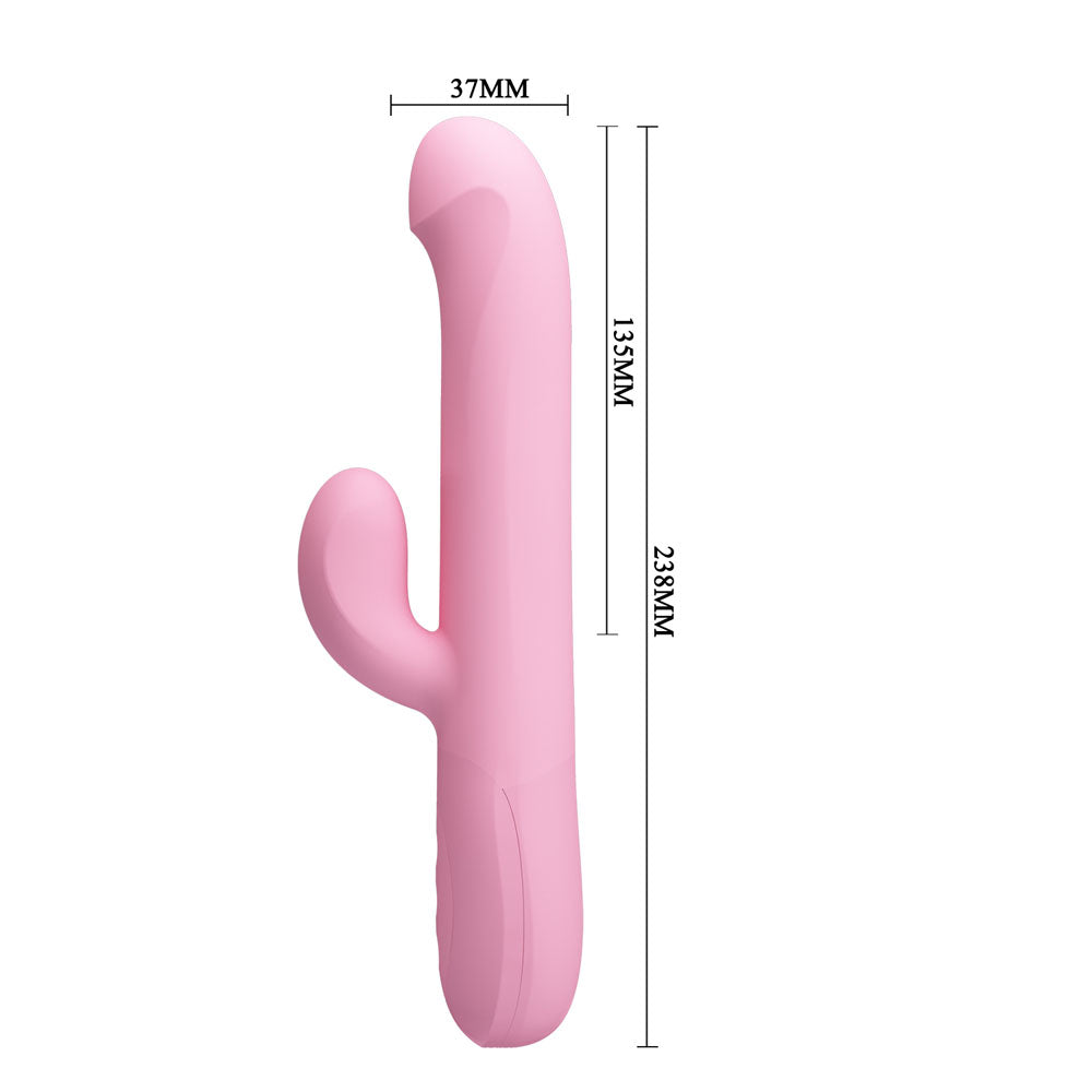 Party Up DEAN Wavy Rotation Vibe -  -  23.8 cm USB Rechargeable Rotating Rabbit Vibrator