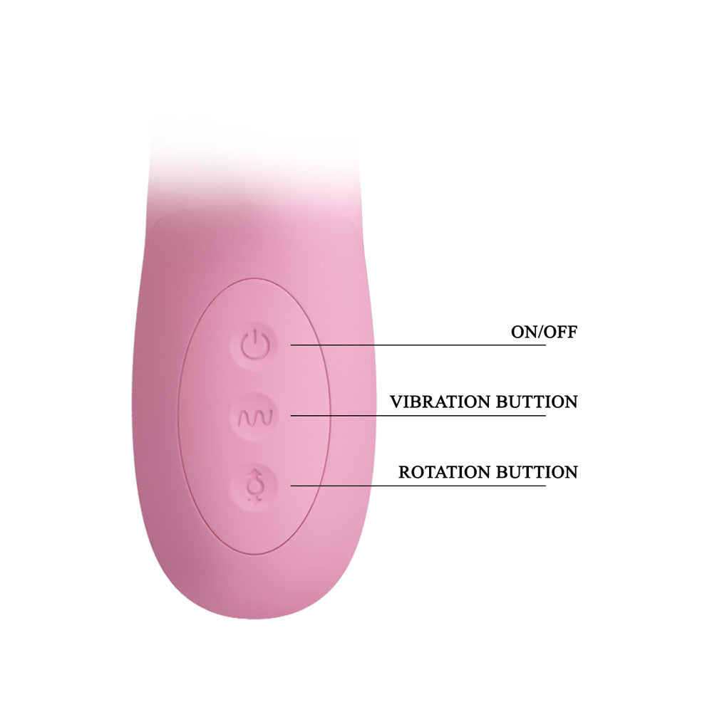 Party Up DEAN Wavy Rotation Vibe -  -  23.8 cm USB Rechargeable Rotating Rabbit Vibrator