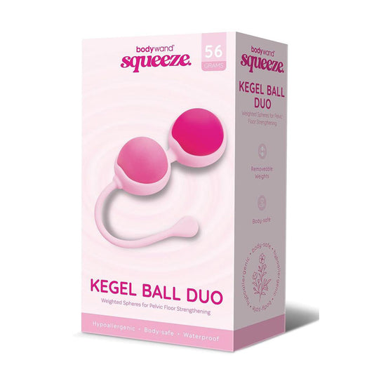 Bodywand Squeeze Kegel Ball Duo - Weighted Kegel Balls Pink