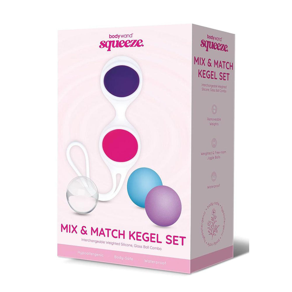 Bodywand Squeeze Mix & Match Kegel Set - Weighted Kegel Balls Set Coloured