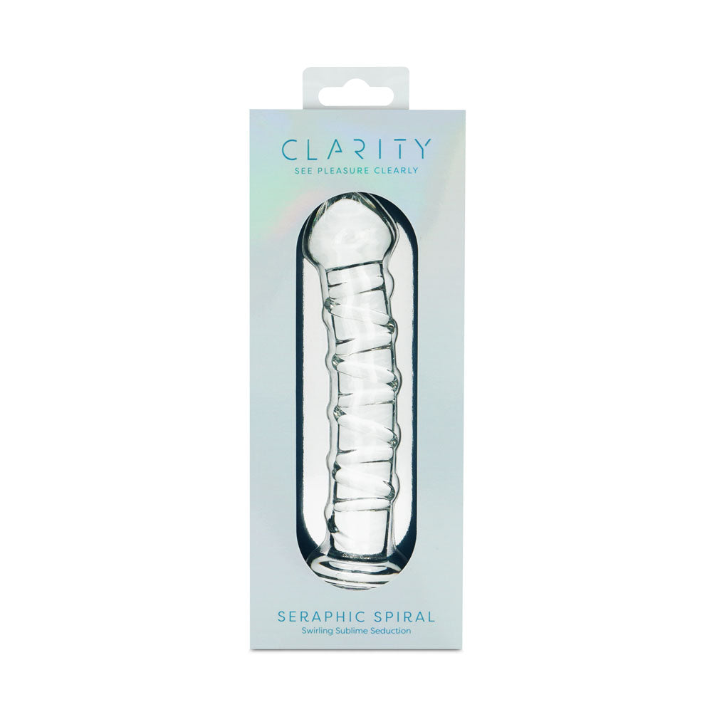 Clarity - Seraphic Spiral -  16 cm Glass Dildo