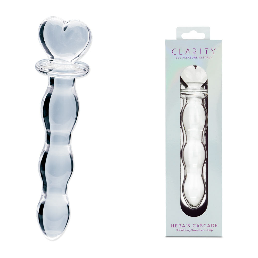 Clarity - Hera's Cascade -  15 cm Glass Dildo